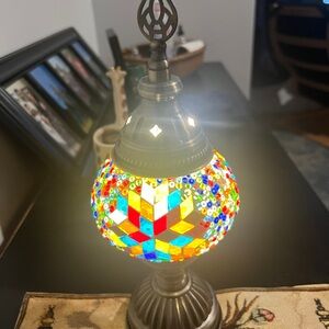 Turkish glass mosaic lamp